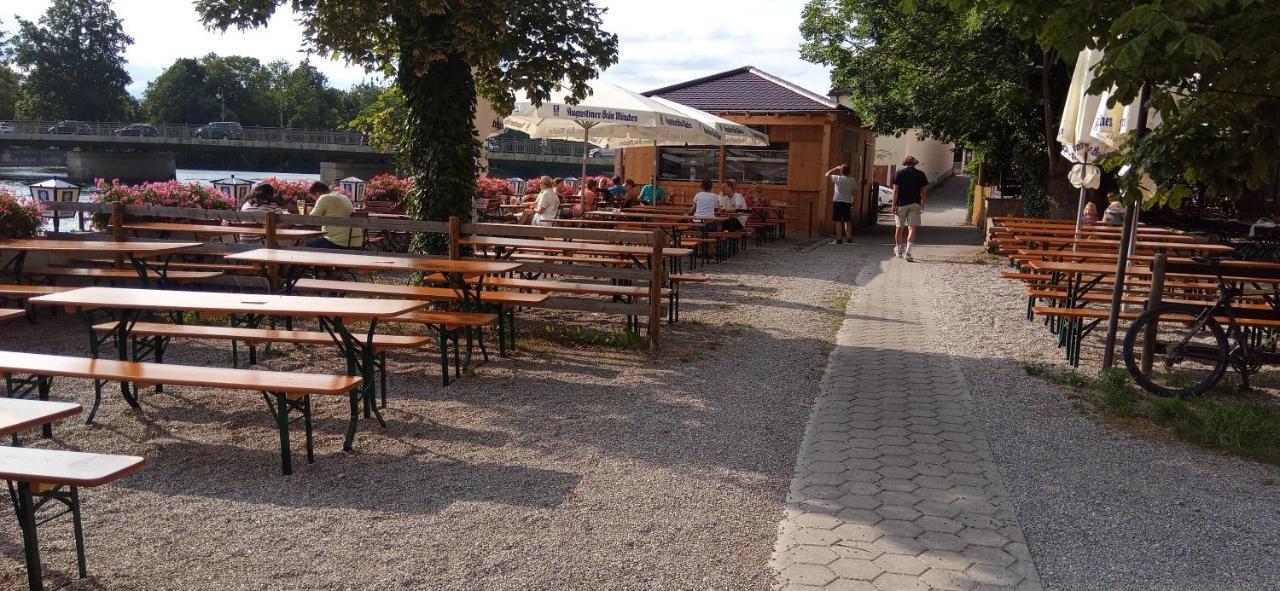 Grosses Zimmer Bad Kueche Wohnzimmer Terasse Garten Zentral Ruhig Landsberg am Lech Exterior foto